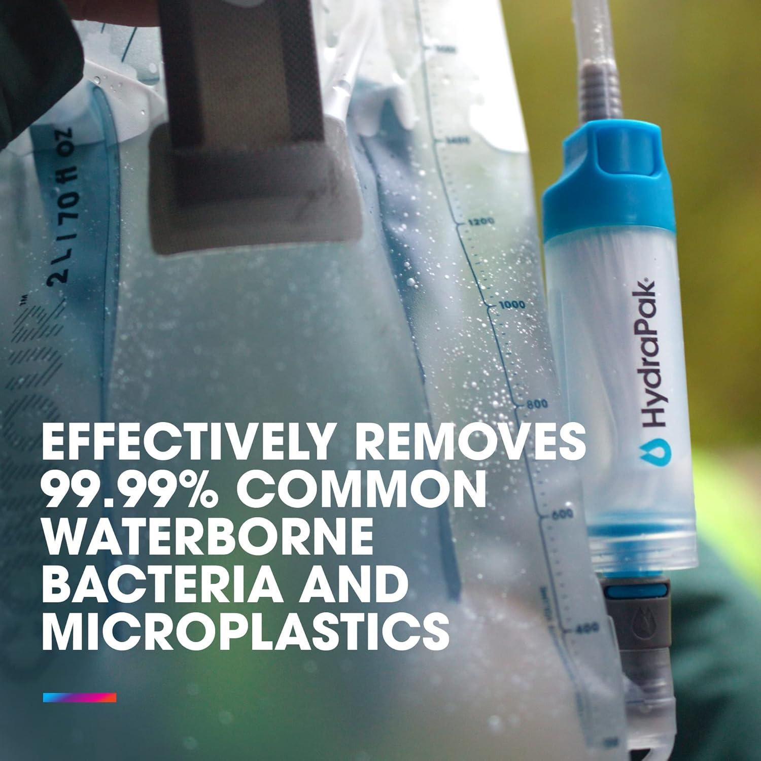 imageHydraPak 28mm Filter Kit Water Filtration Accessory Fast Flow Perfect for Hiking Camping Travel and Emergency PreparednessWater Purification Unit