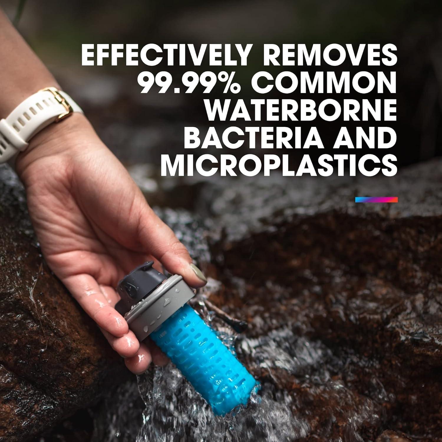 imageHydraPak 42mm Filter Cap Water Filtration Accessory Fast Flow Perfect for Hiking Endurance Sports Camping Travel and Emergency PreparednessPotable Water Filter