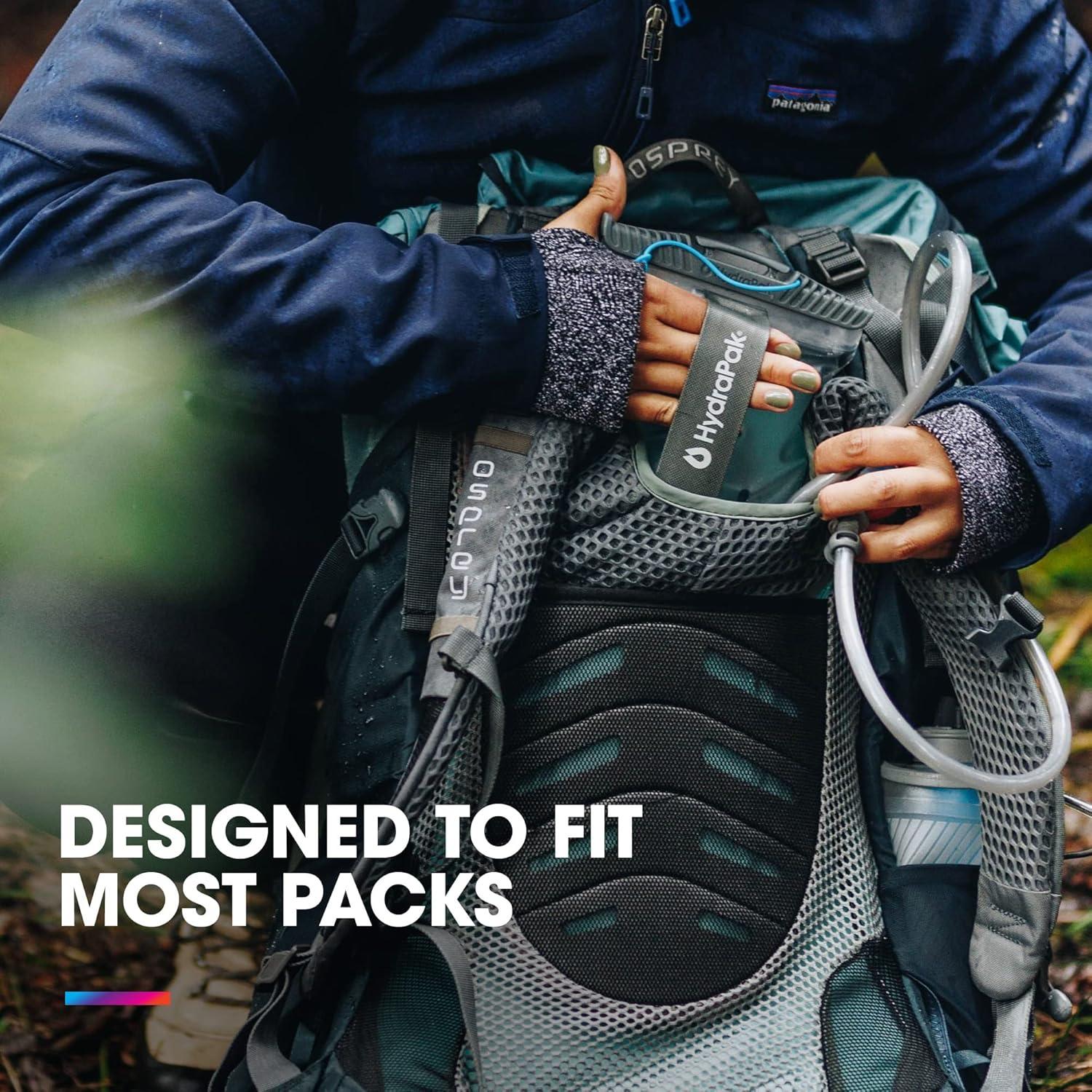 imageHydraPak Contour 3L Hydration Reservoir LowProfile Water Bladder Fits Most Hydration Packs HighFlow Bite Valve Leak Proof Fully Reversible and Dishwasher Safe