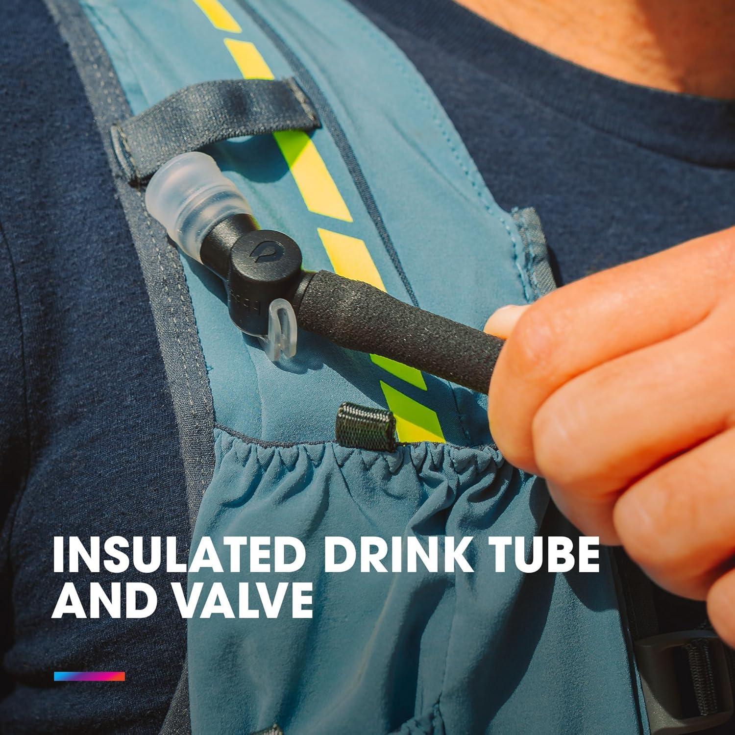 imageHydraPak Velocity IT 15L or 2L Hydration Reservoir Insulated Water BladderReservoir for Hydration Pack SelfSealing Bite Valve Leak Proof and Dishwasher Safe2 Liters