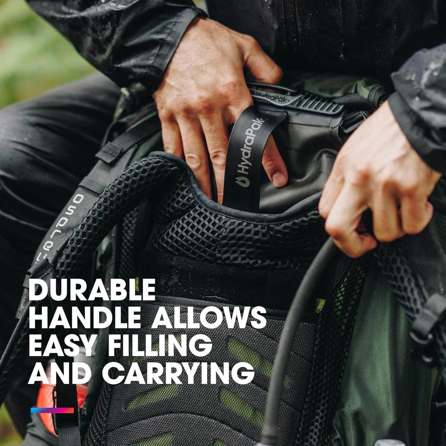 imageHydrapak Force UltraDurable Water BladderReservoir for Hydration Backpacks 2L or 3L Insulated Tube Safe ampamp Reliable2 Liter