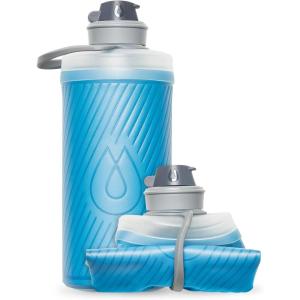 HydraPak Flux – Collapsible Backpacking Water Bottle (750ml, 1L, 1.5L) – BPA Free, Ultra Light, Spill-Proof Twist Cap(Tahoe Blue)