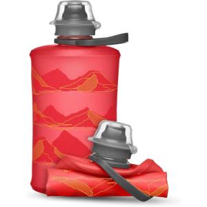 HydraPak Stow – Collapsible Backpacking Water Bottle (350ml, 500ml, 1L) – BPA Free, Ultra Light, Spill-Proof Twist Cap(MTN Redwood)