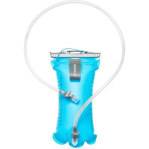 HydraPak Velocity Hydration Reservoir (1.5L or 2L), Slim Profile Water Bladder, Self-Sealing Bite Valve, Leak Proof, Reversible, Dishwasher Safe(Malibu Blue)