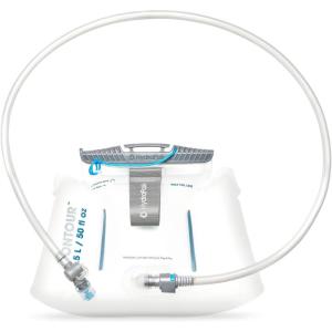 HydraPak Water Reservoir (1.5L, 2L, 3L) – Hydration Bladder Fits Most Backpacks – High-Flow Bite Valve, Leak Proof, Fully Reversible, and Dishwasher Safe(Contour Lumbar)