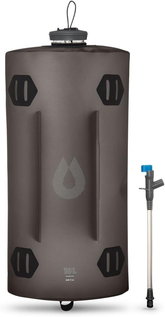 imageCollapsible Camping Water Storage 2L 3L 4L 6L 10L BPA ampamp PVC Free Hydration Reservoir Bag Leak ProofMammoth Grey