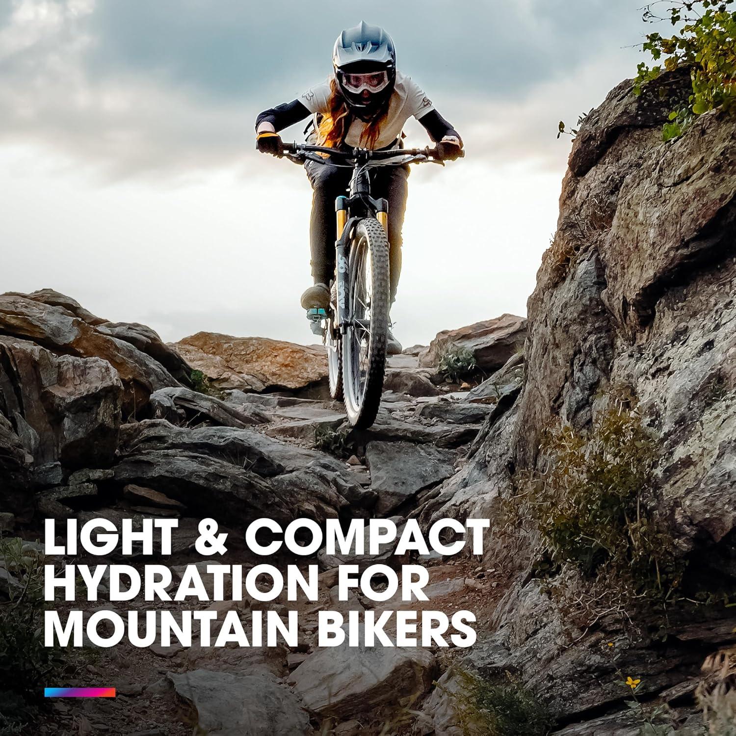 imageHydraPak Polar Bottle Breakaway Muck Mountain Bike Water Bottle 2Pack High Flow Cycling ampamp Sports Squeeze Bottle with Dust Cover Charcoal 440ml15oz