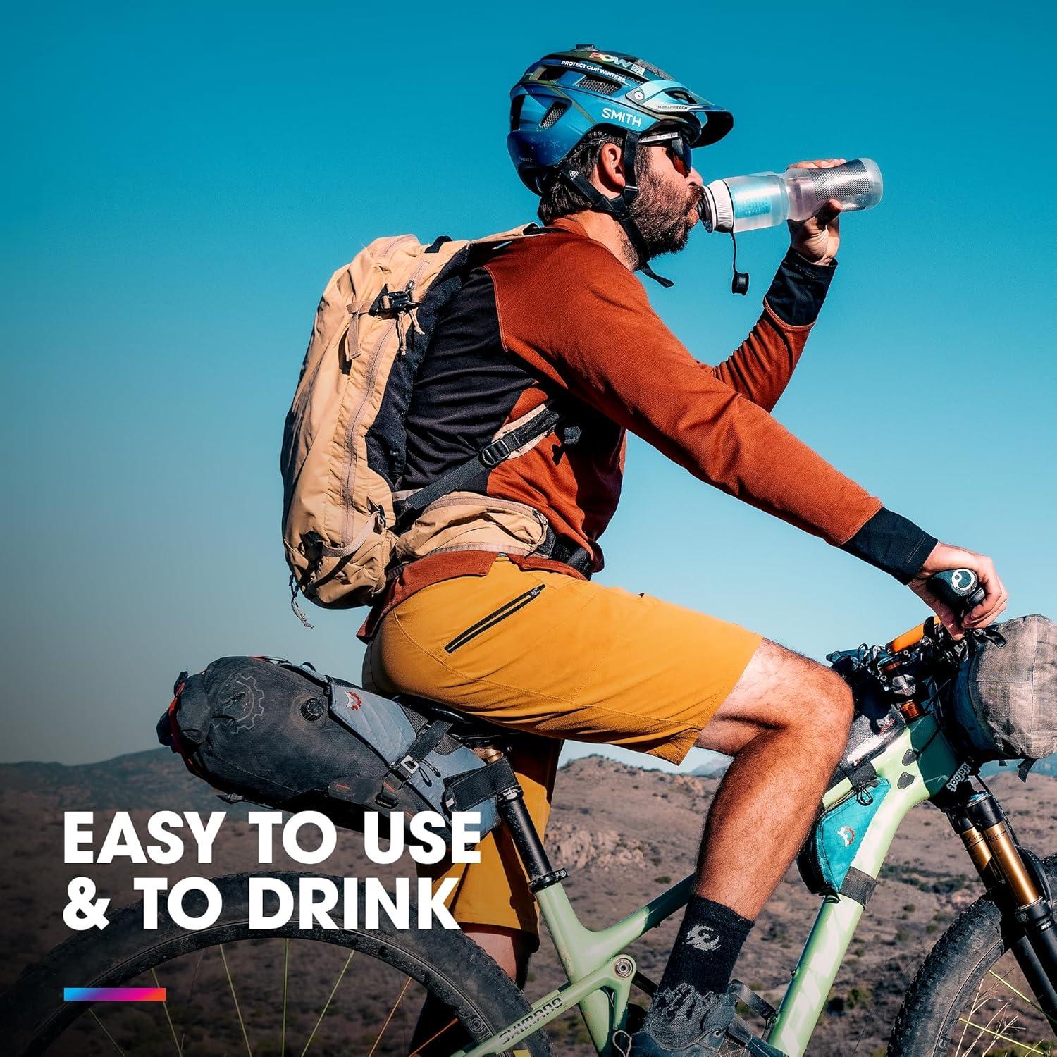 imageHydraPak Breakaway Filter Cap Water Filtration Accessory Fast Flow Fits Bike and Sport Squeeze Bottles Perfect for Cycling Outdoor Activities Travel and Emergency Preparedness