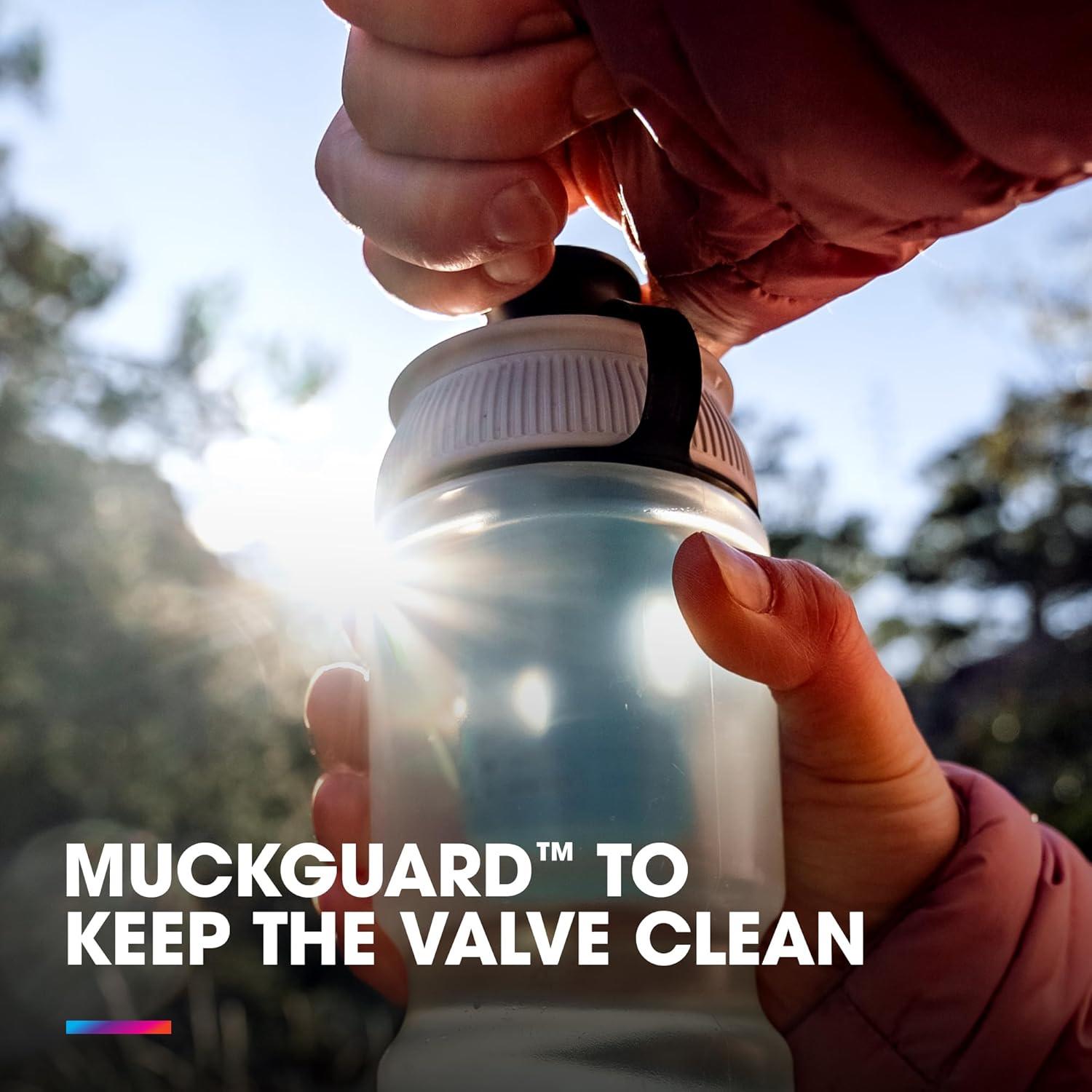 imageHydraPak Breakaway Filter Water Bottle 20oz or 30oz Hike ampamp Bike Squeeze Water Bottle Fits Backpacks ampamp Bike Cages Clear30oz880ml