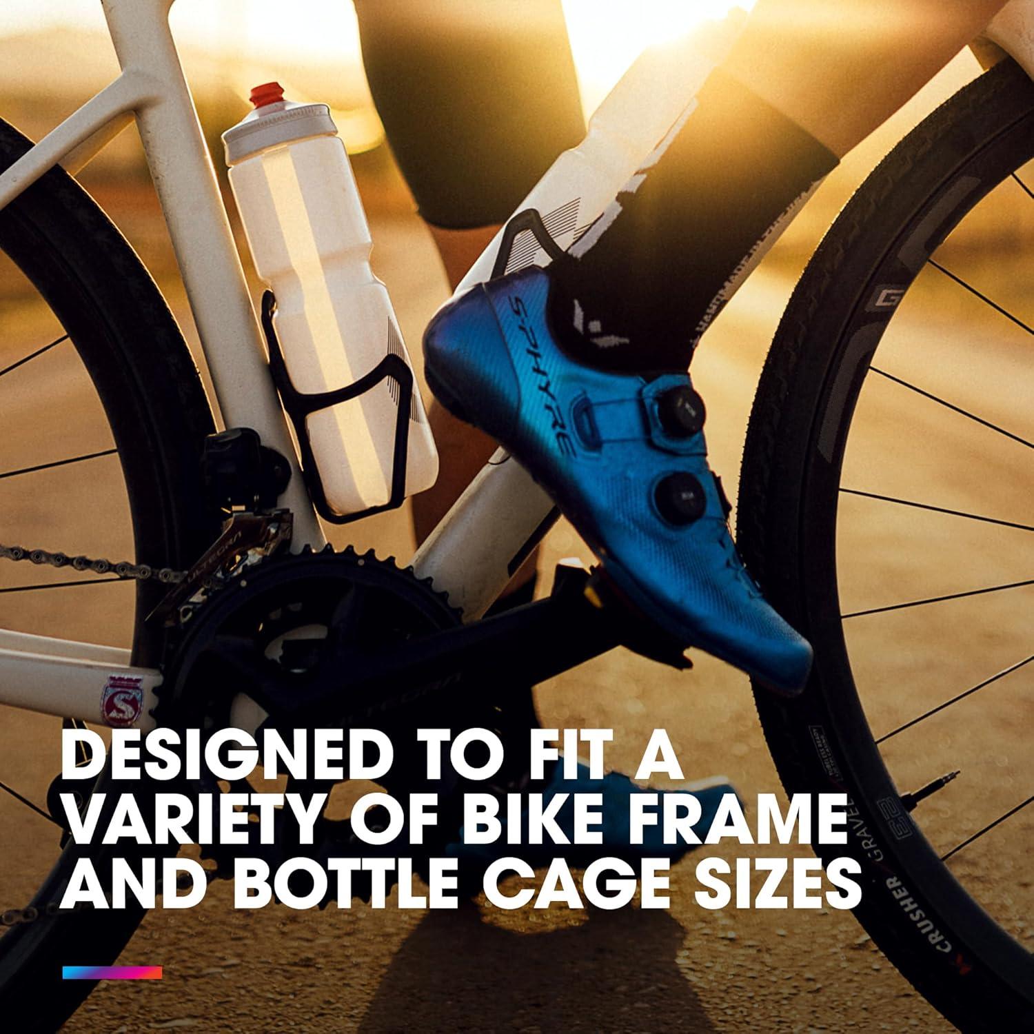 imageHydraPak Breakaway Surge Lightweight Bike Water Bottle 2Pack 20oz 25oz 30oz High Flow Cycling ampamp Sports Squeeze BottleWhite