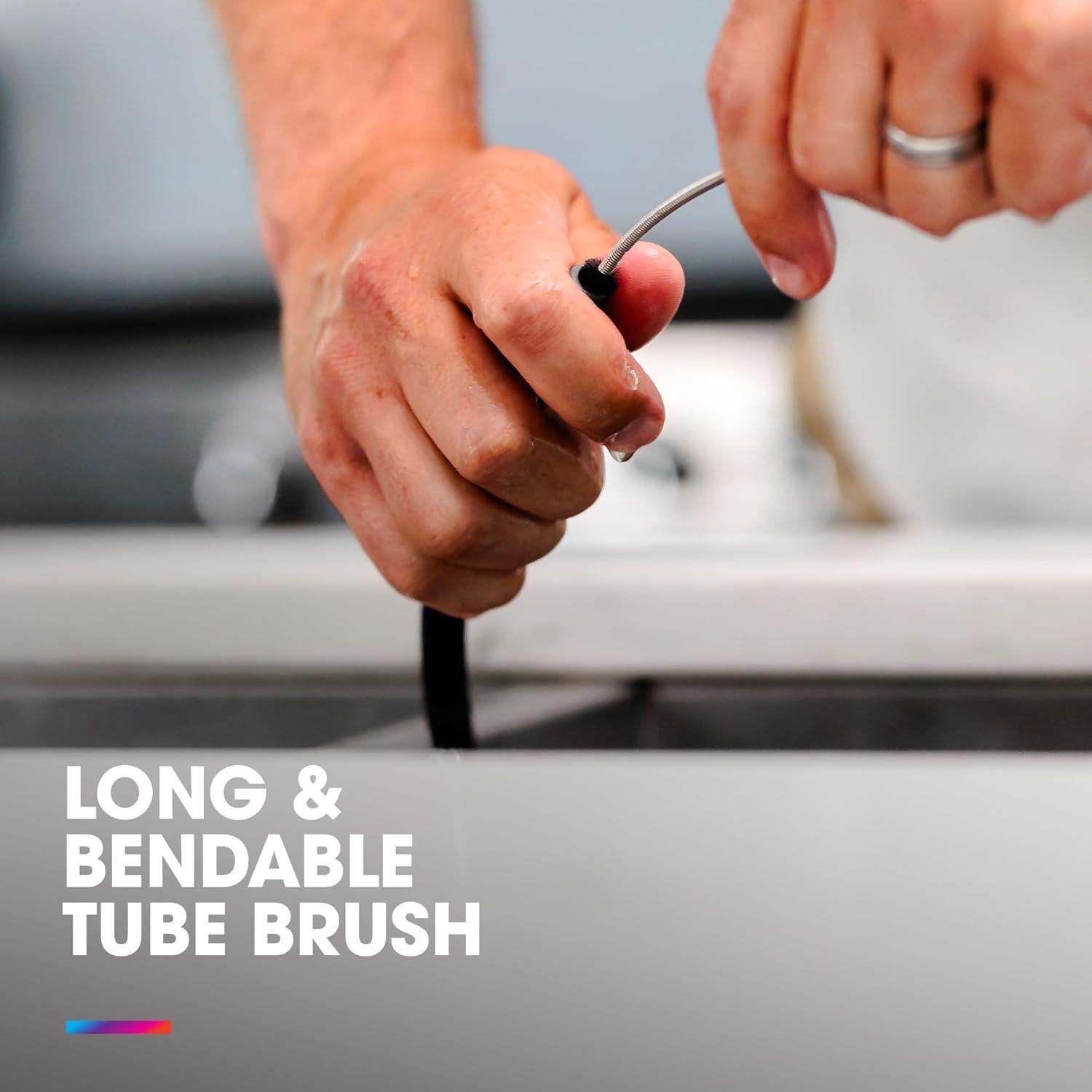 imageHydraPak Gear Cleaning Kit Bristle and Wire Tube Brush Set BPA ampamp PVC Free Cleans Hydration Reservoirs and Bladders Water Containers