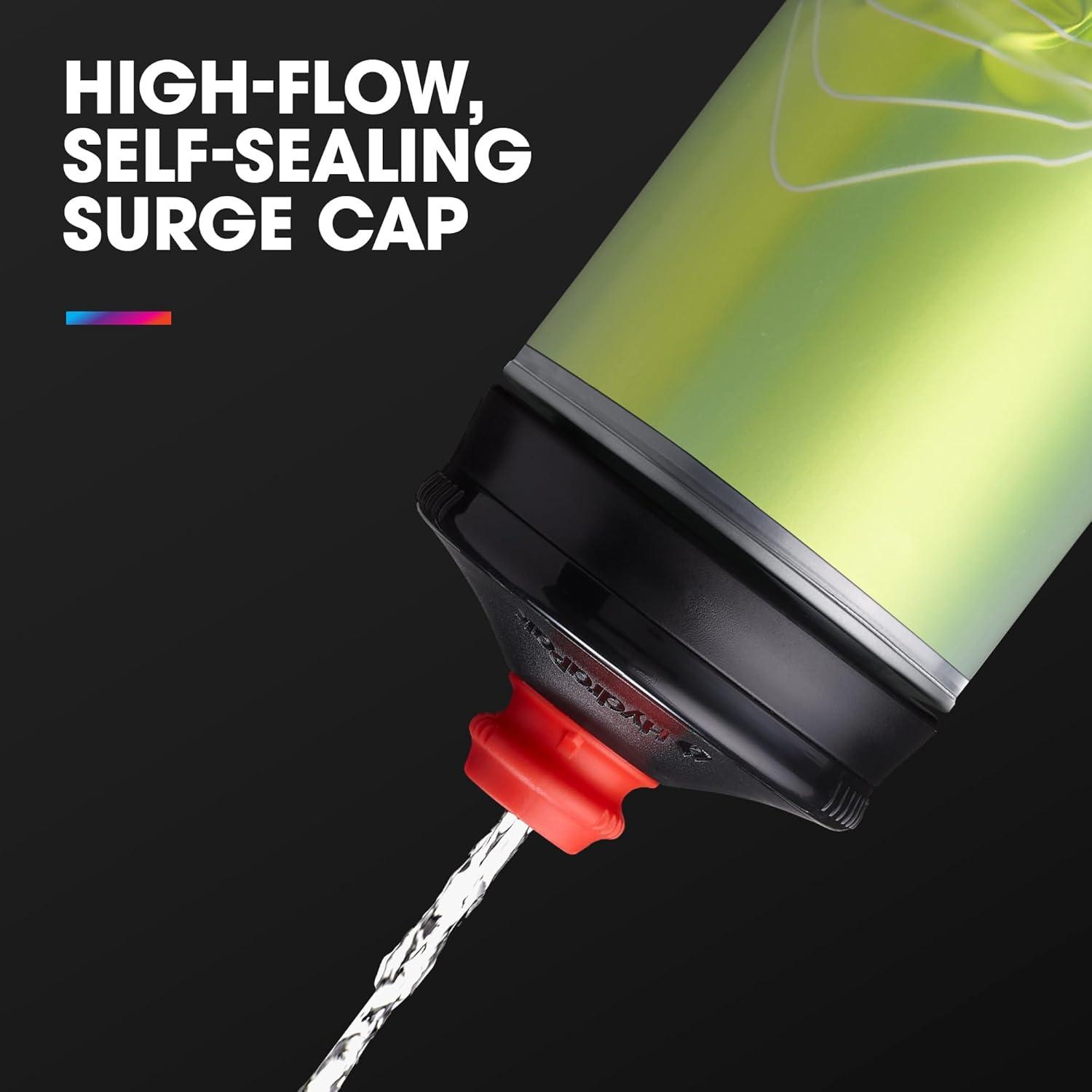 imageHydraPak Polar Surge Insulated Bike Water Bottle 2Pack 20oz or 24oz High Flow Fits Most Bike Cages For Cycling ampamp SportsAscent Red