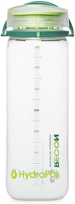 imageHydraPak Recon Twist ampamp Sip Wide Mouth Recycled Plastic Water Bottle 24oz or 32oz Eco Friendly BPA Free Easy CarryClear Evergreen Lime