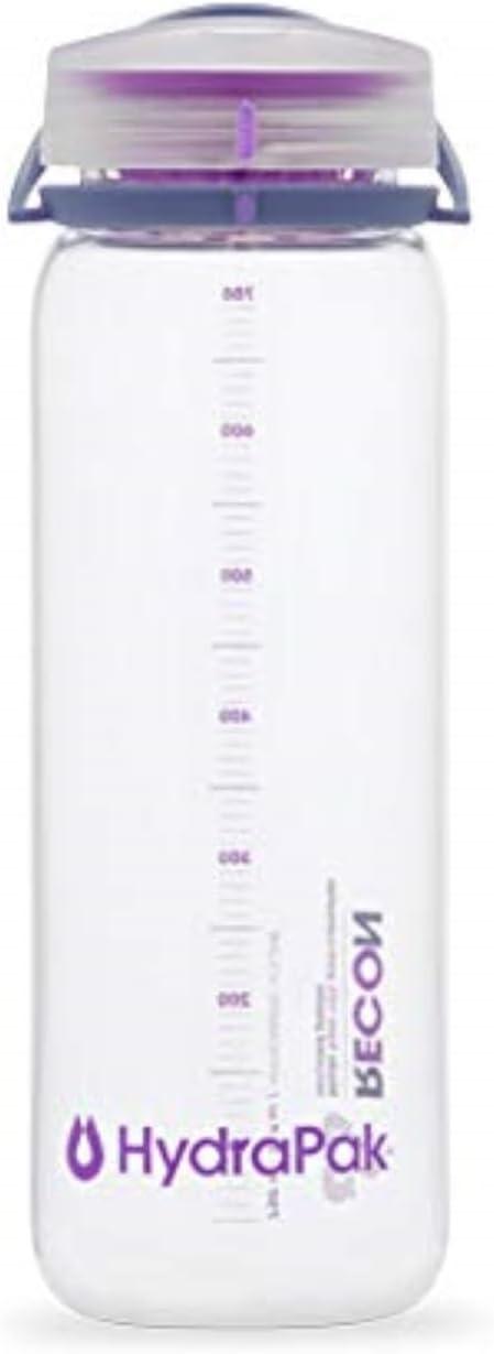 imageHydraPak Recon Twist ampamp Sip Wide Mouth Recycled Plastic Water Bottle 24oz or 32oz Eco Friendly BPA Free Easy CarryClear Iris Violet