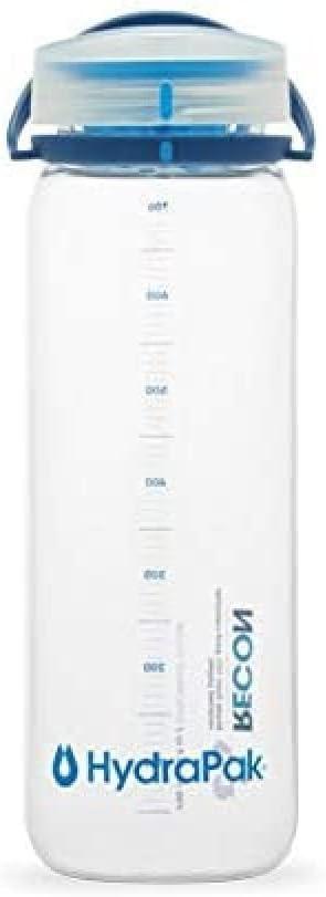 imageHydraPak Recon Twist ampamp Sip Wide Mouth Recycled Plastic Water Bottle 24oz or 32oz Eco Friendly BPA Free Easy CarryClear Navy Cyan