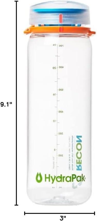 imageHydraPak Recon Twist ampamp Sip Wide Mouth Recycled Plastic Water Bottle 24oz or 32oz Eco Friendly BPA Free Easy CarryConfetti