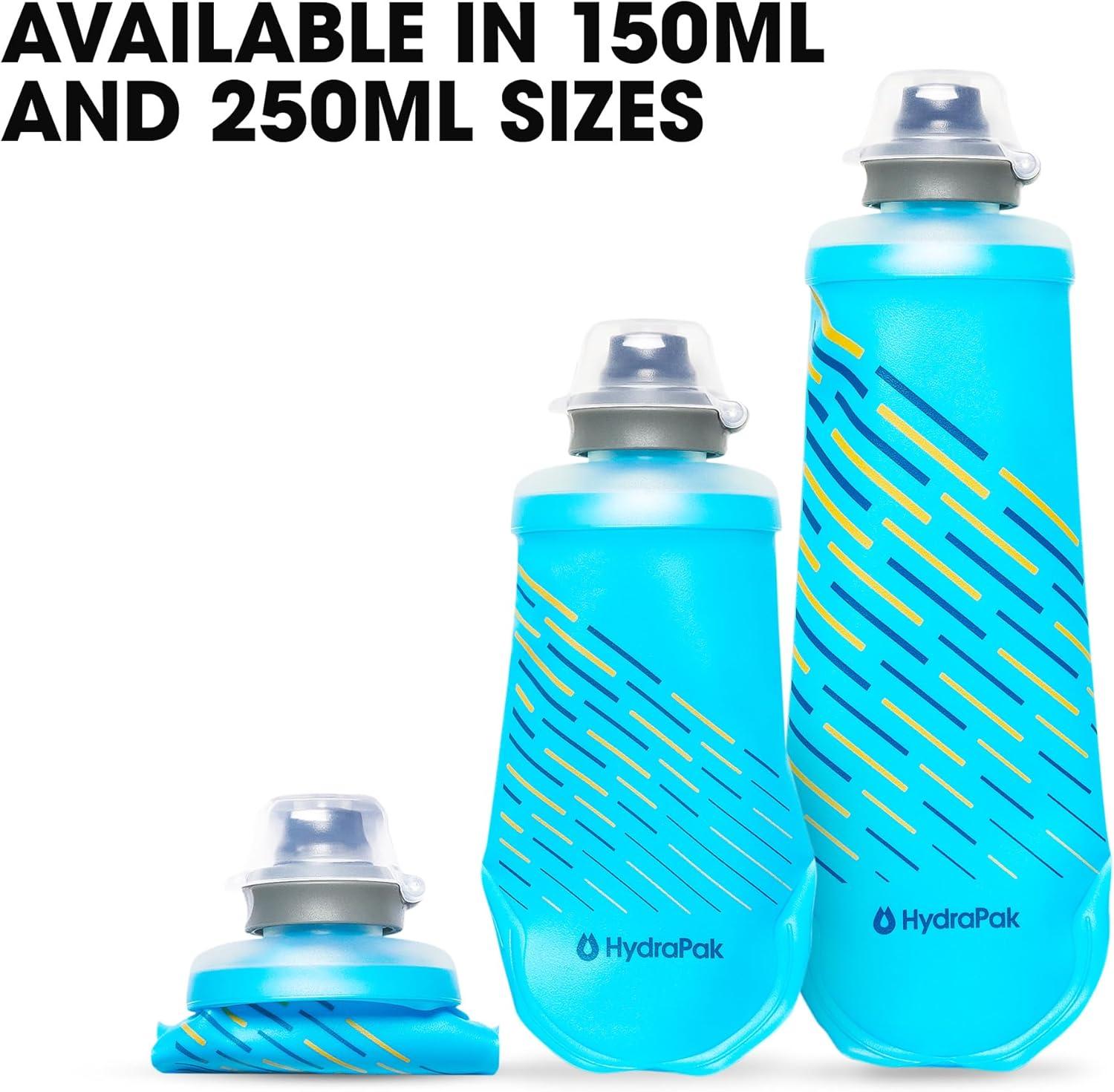 imageHydraPak SoftFlask Collapsible Nutrition Flask 150ml or 250ml BPA Free Easy Open Cap Foldable Lightweight150ml