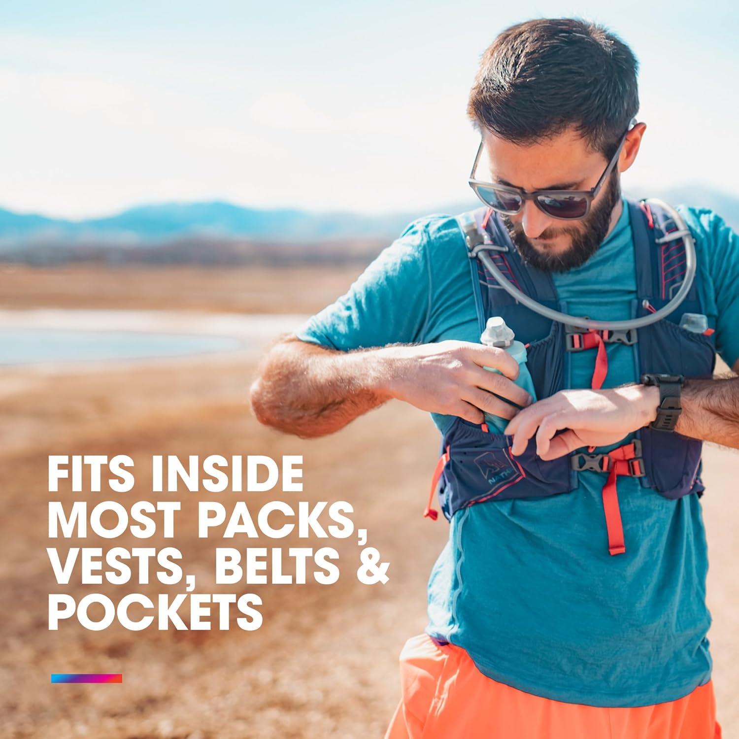 imageHydraPak SoftFlask Collapsible Nutrition Flask 150ml or 250ml BPA Free Easy Open Cap Foldable Lightweight250ml