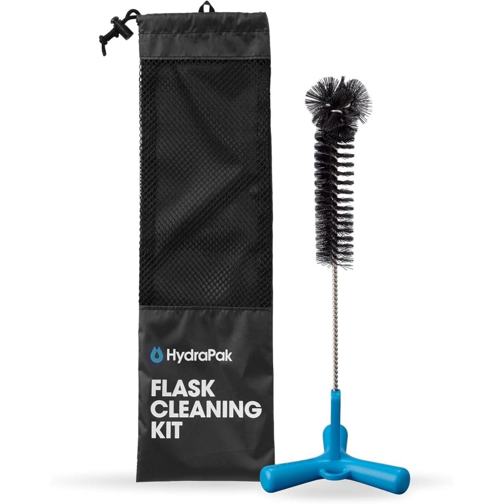 imageHydraPak Flask Cleaning Kit Bristle Brush and Drying Stand BPA ampamp PVC Free Cleans Water Bottles SoftFlasks Coffee Mugs and More