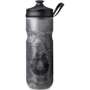 HydraPak | Polar Bottle – Polar Sport Insulated Water Bottle – BPA-Free, Sport & Bike Squeeze Bottle with Handle (Splash Gold, 700ml / 24oz)(Pulse Black)