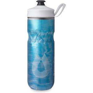 HydraPak | Polar Bottle – Polar Sport Insulated Water Bottle – BPA-Free, Sport & Bike Squeeze Bottle with Handle (Splash Gold, 700ml / 24oz)(Pulse Blue)