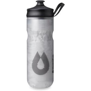 HydraPak | Polar Bottle – Polar Sport Insulated Water Bottle – BPA-Free, Sport & Bike Squeeze Bottle with Handle (Splash Gold, 700ml / 24oz)(Pulse White)