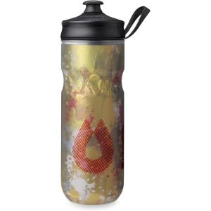 HydraPak | Polar Bottle – Polar Sport Insulated Water Bottle – BPA-Free, Sport & Bike Squeeze Bottle with Handle (Splash Gold, 700ml / 24oz)(Splash Gold)