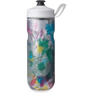 HydraPak | Polar Bottle – Polar Sport Insulated Water Bottle – BPA-Free, Sport & Bike Squeeze Bottle with Handle (Splash Gold, 700ml / 24oz)(Splash Multi)