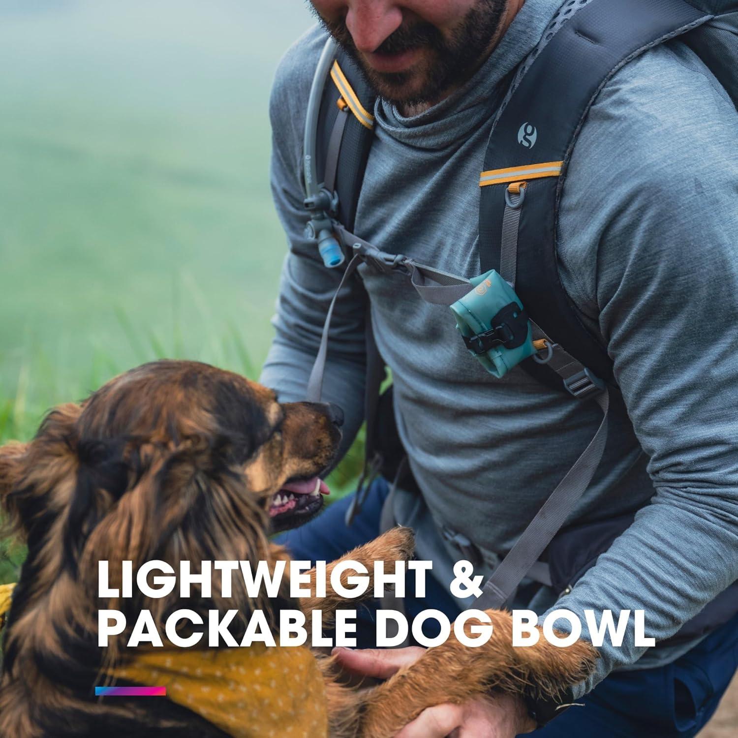 imageHydraPak Rover Dog Bowl 500ml17oz Collapsible ampamp Packable Dog Bowl for FoodWater