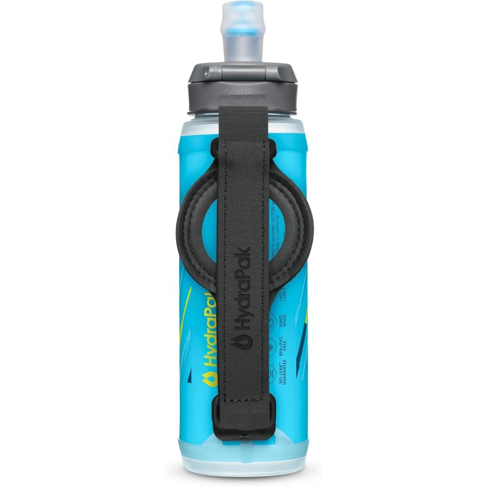 imageHydraPak SkyFlask Speed  Collapsible Handheld Running Water Bottle 350ml 500ml 500ml Insulated  Adjustable Strap Lightweight SpillProof CapNEW 350ml  Thumb Loop