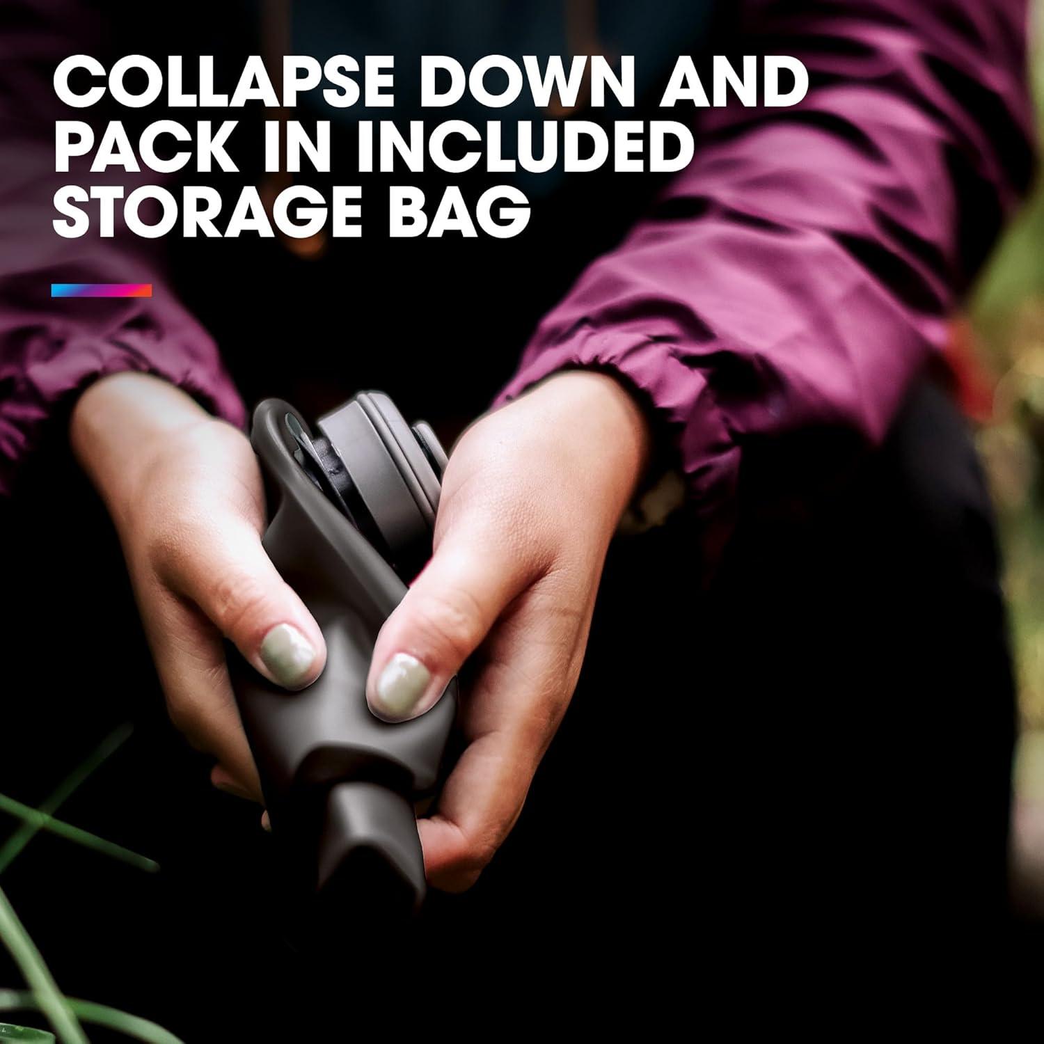 image:imageHydraPak Seeker Collapsible Camping Water Storage 2L BPA amp PVC Free Hydration Reservoir Bag Leak Proof Sage Green