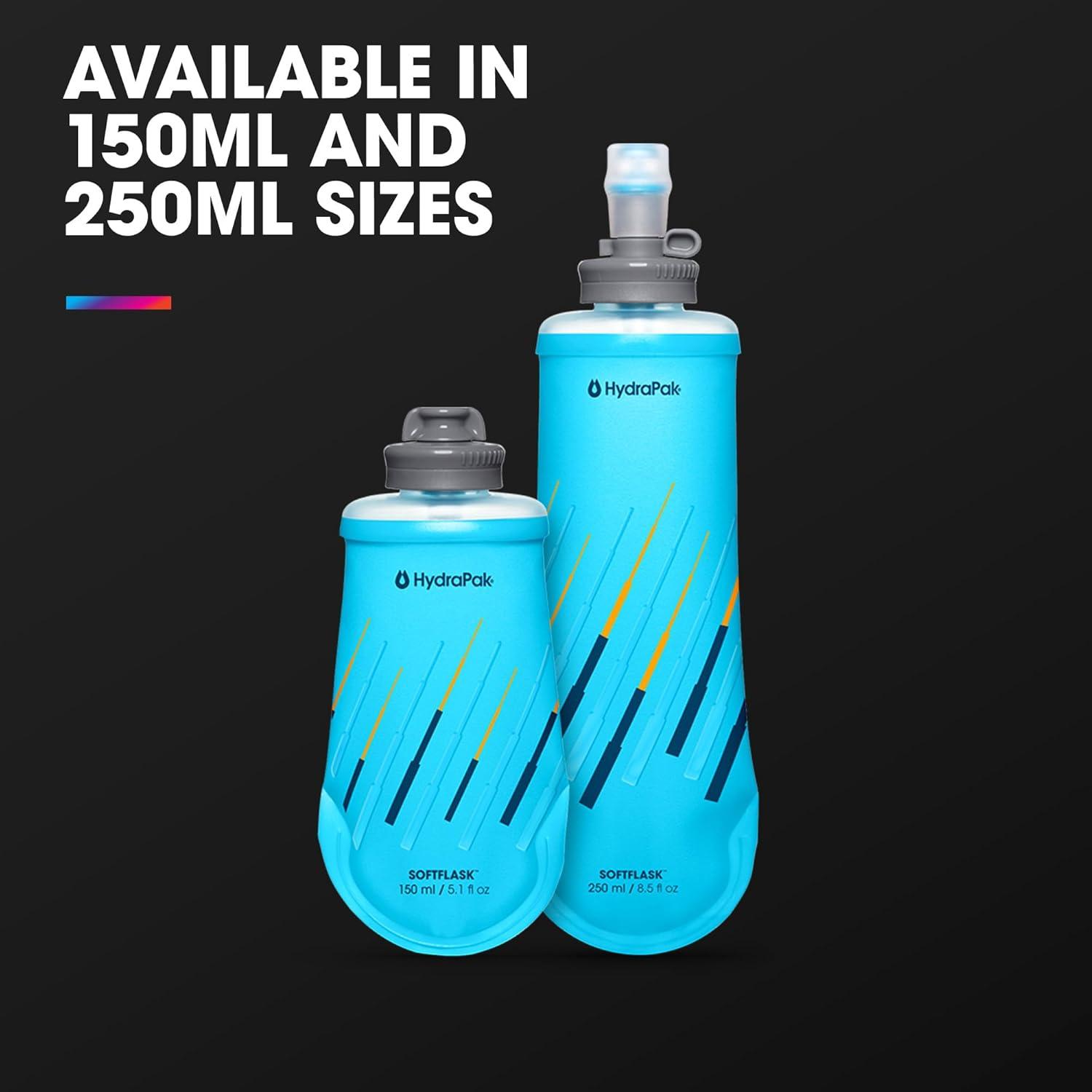 image:imageHydraPak SoftFlask Collapsible Nutrition Flask 150ml or 250ml BPA Free Easy Open Cap Foldable LightweightNew 150ml 2pack