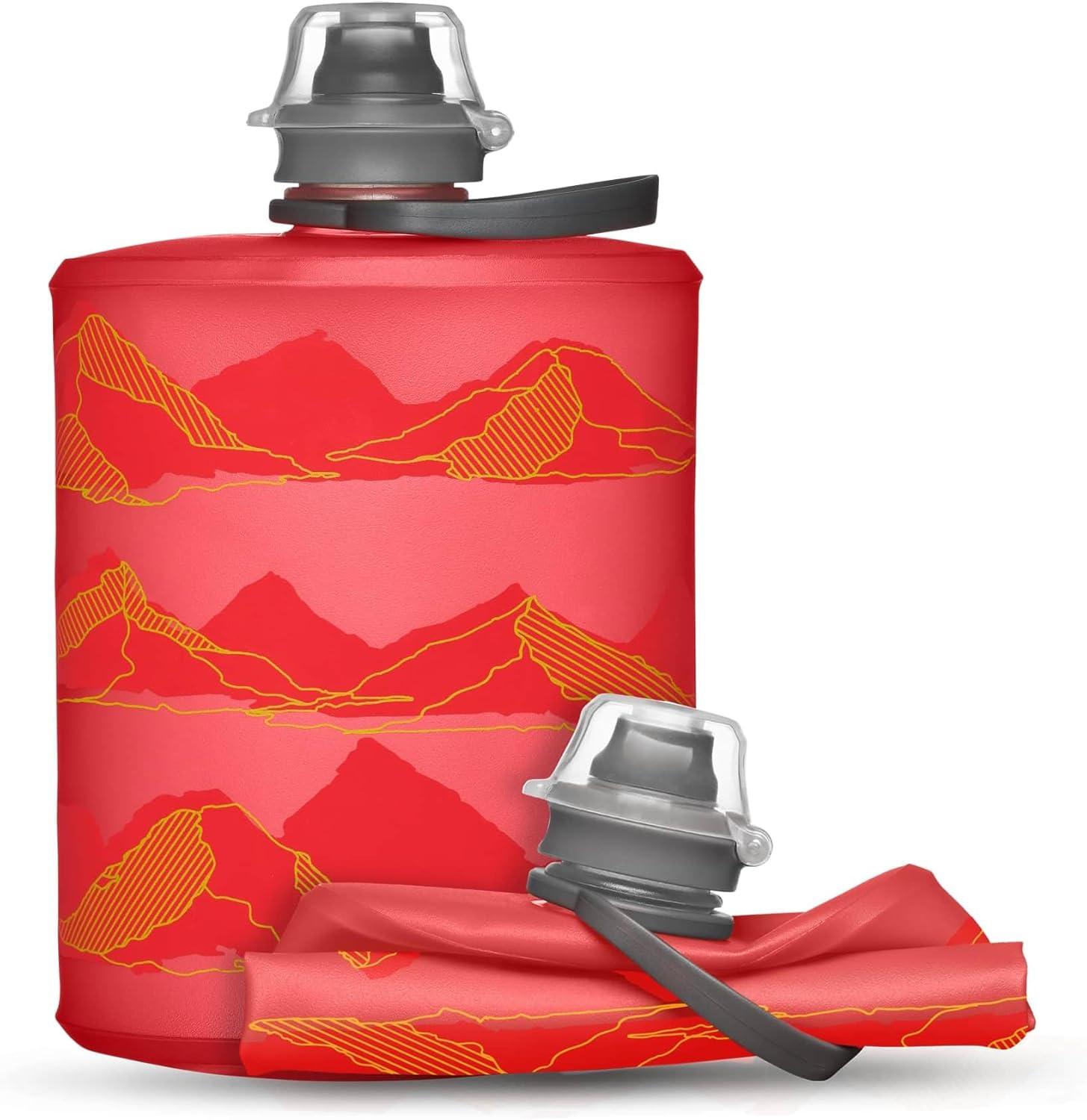 image:imageHydraPak Stow Collapsible Water Bottle 350ml 500ml 1L Ultralight LeakProof BPAFree Filter Compatible Travel amp Hiking FlaskMTN Redwood