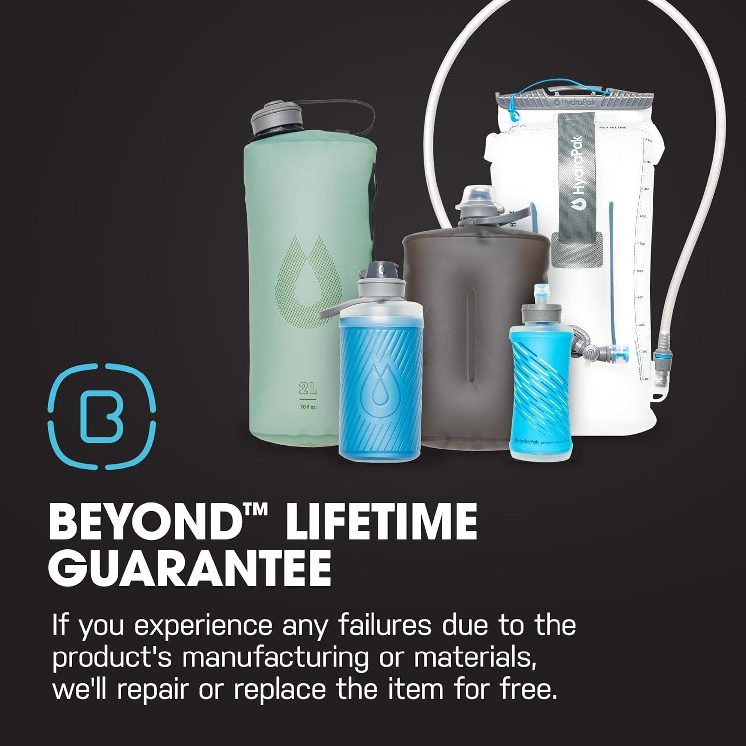 image:imageHydraPak Stow Collapsible Water Bottle 350ml 500ml 1L Ultralight LeakProof BPAFree Filter Compatible Travel amp Hiking FlaskMTN Sutro Green