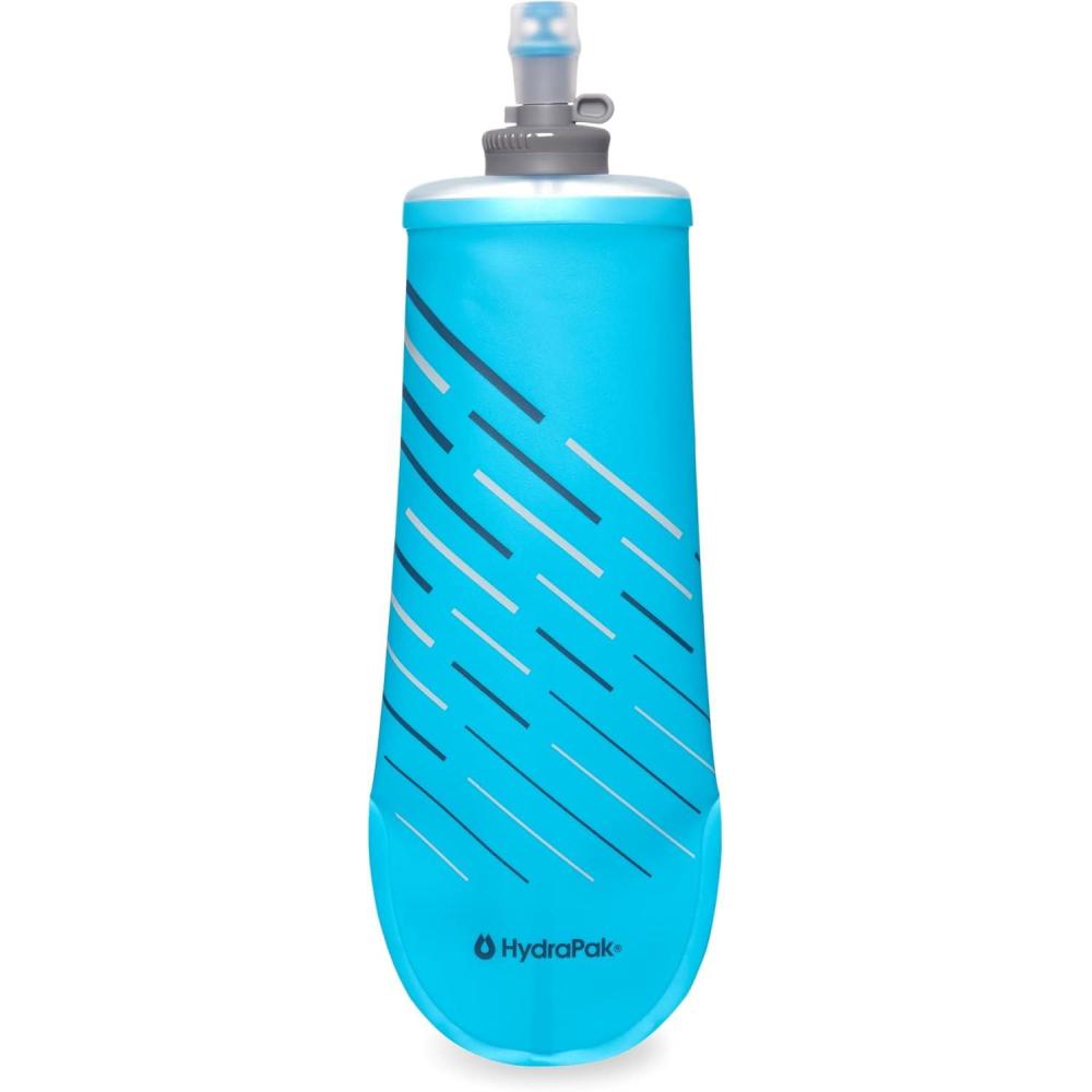 image:imageHydraPak PocketFlask 500ml Compressible Low Profile Soft Flask Water Bottle Ideal Fit for Run Belts and Form Fitting Pockets with Locking Cap 500ml17ozMalibu Blue