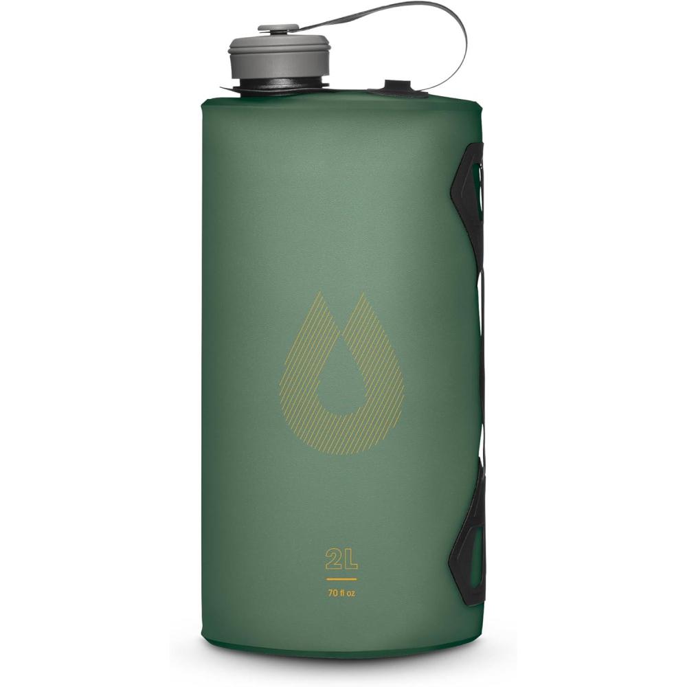 image:imageHydraPak Seeker Collapsible Camping Water Storage 2L BPA amp PVC Free Hydration Reservoir Bag Leak Proof Sage Green
