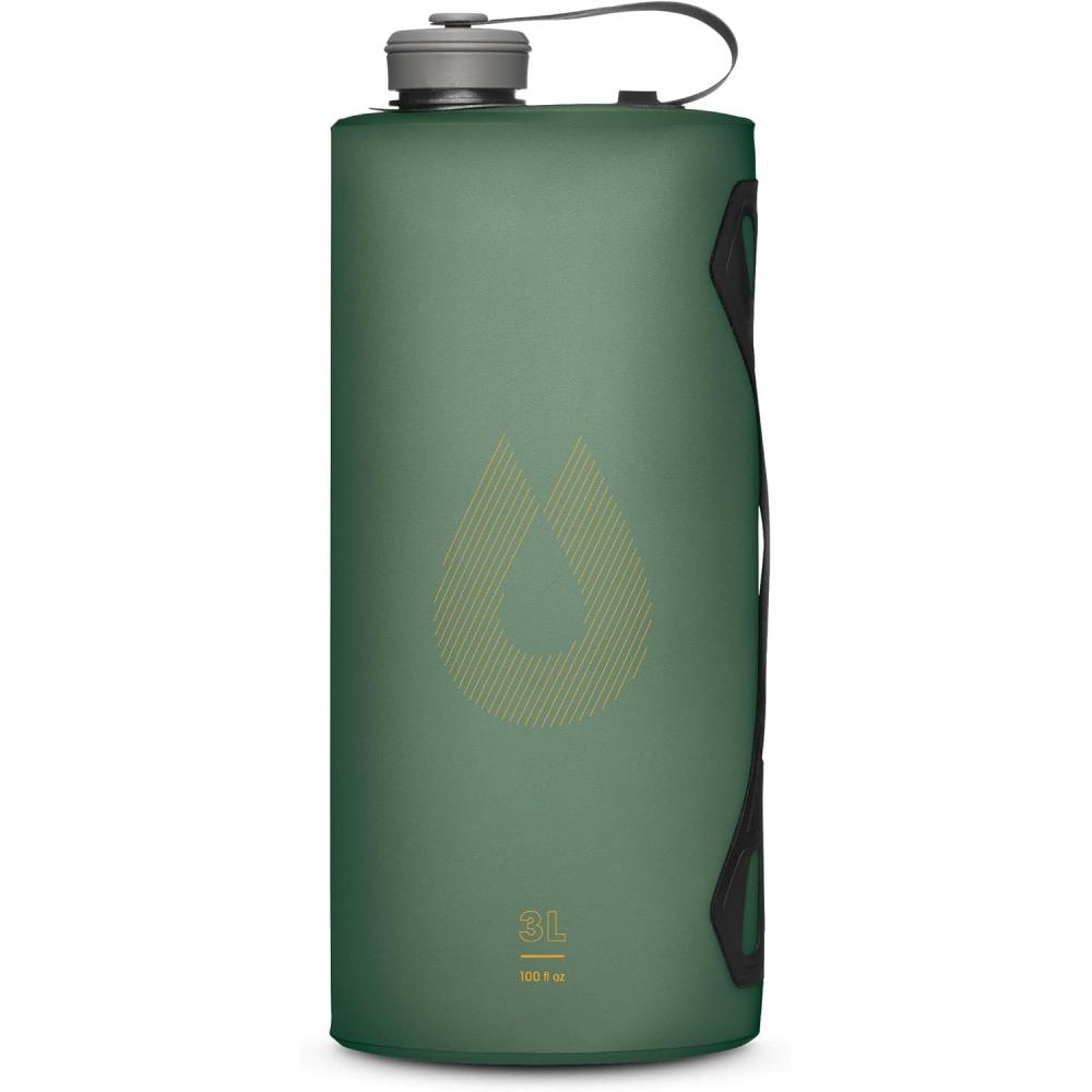 image:imageHydraPak Seeker Collapsible Camping Water Storage 3L BPA amp PVC Free Hydration Reservoir Bag Leak Proof Sage Green