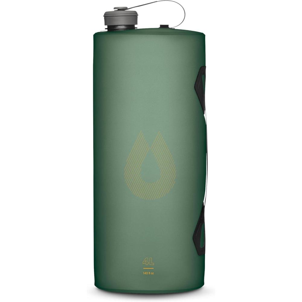 image:imageHydraPak Seeker Collapsible Camping Water Storage 4L BPA amp PVC Free Hydration Reservoir Bag Leak Proof Sage Green
