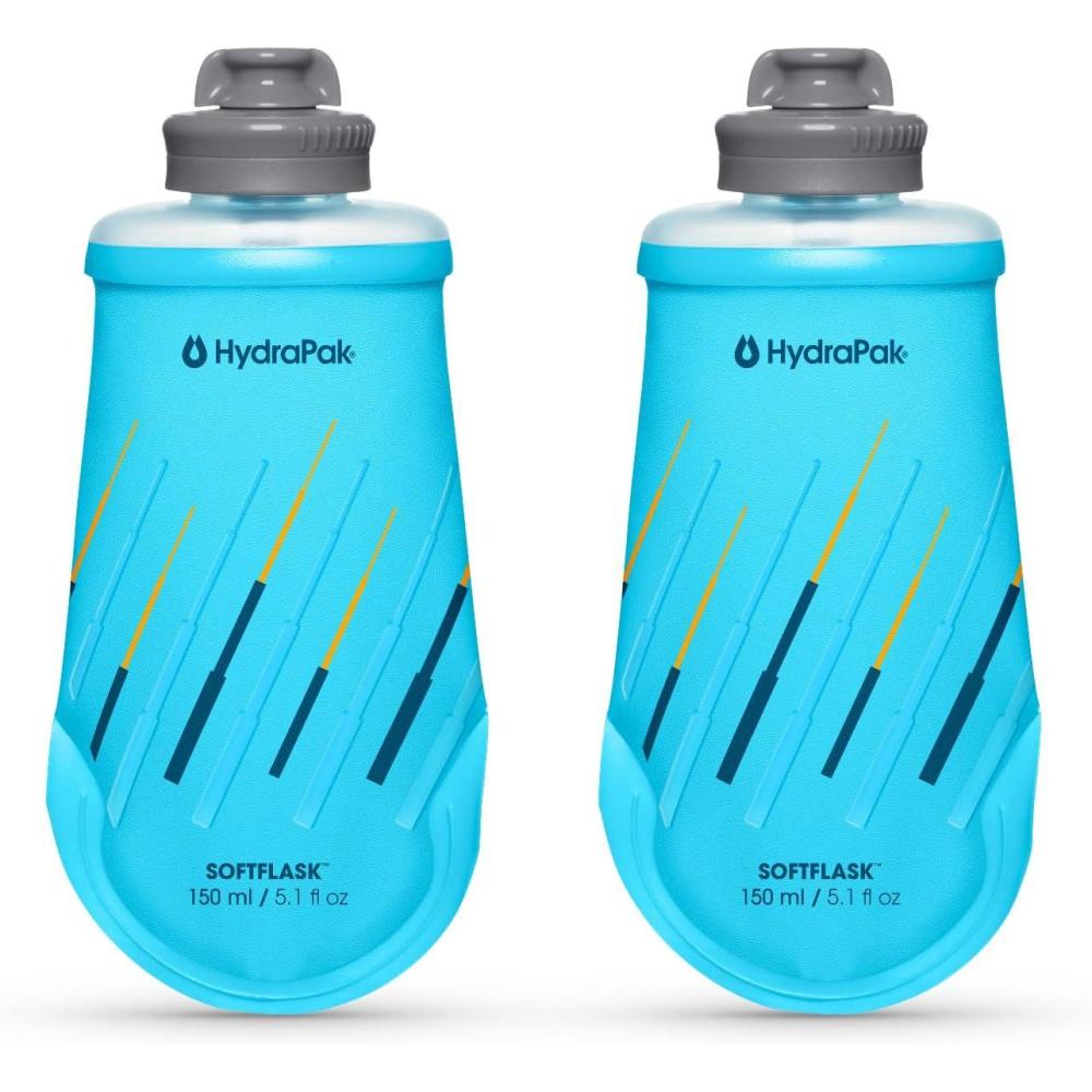 image:imageHydraPak SoftFlask Collapsible Nutrition Flask 150ml or 250ml BPA Free Easy Open Cap Foldable LightweightNew 150ml 2pack