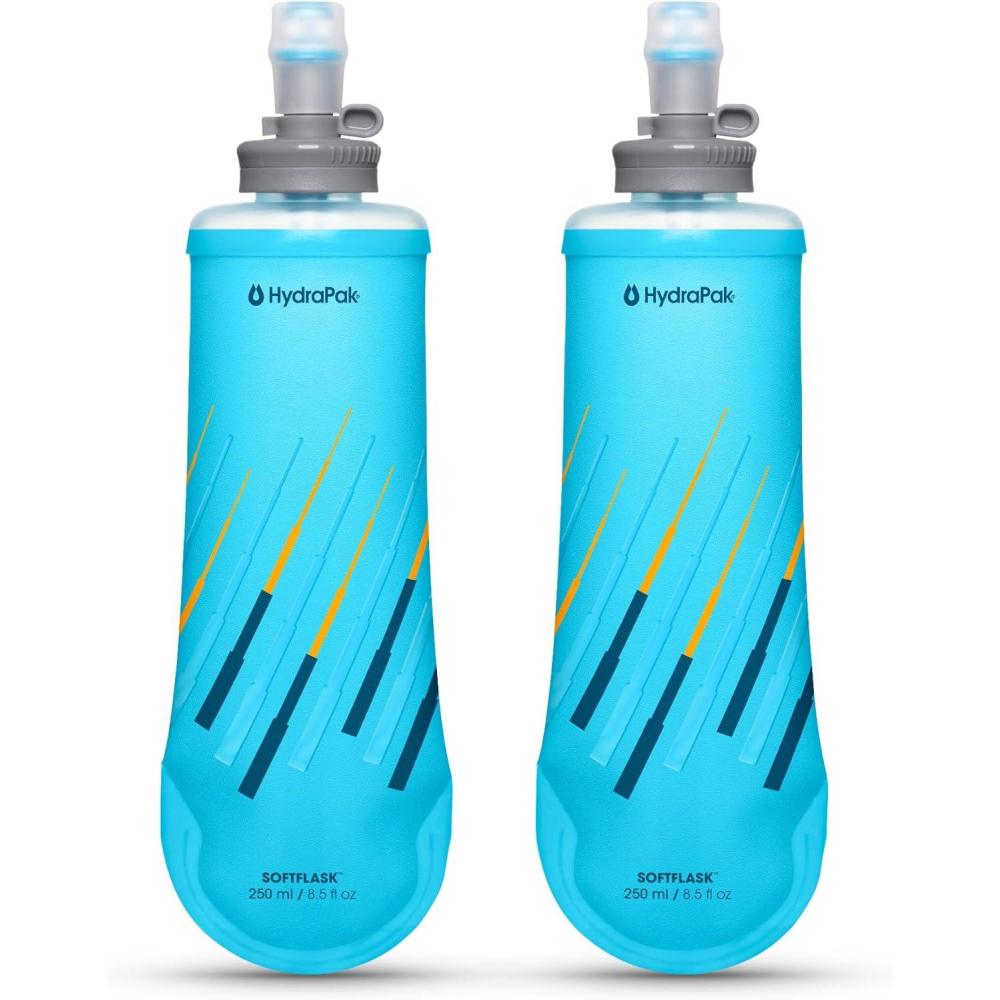 image:imageHydraPak SoftFlask Collapsible Nutrition Flask 150ml or 250ml BPA Free Easy Open Cap Foldable LightweightNew 250ml 2pack