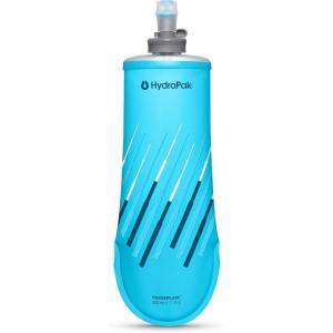 HydraPak PocketFlask 500ml – Compressible, Low Profile Soft Flask Water Bottle, Ideal Fit for Run Belts and Form Fitting Pockets with Locking Cap (500ml/17oz)(Malibu)