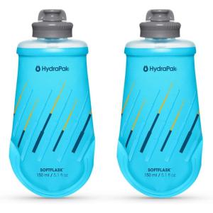 HydraPak SoftFlask – Collapsible Nutrition Flask (150ml or 250ml) – BPA Free, Easy Open Cap, Foldable, Lightweight(New 150ml 2-pack)