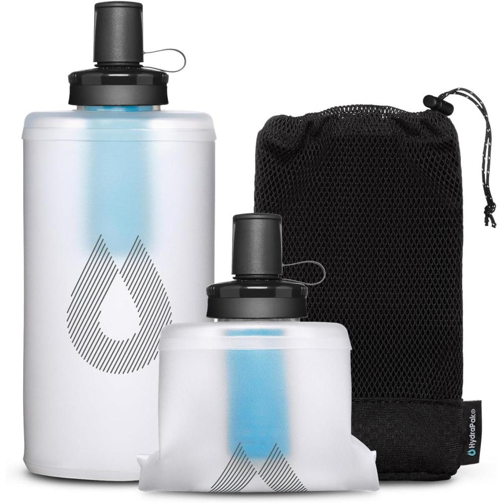 image:imageHydraPak PackFlask 750ml  Harness Mounted Filtration Water Bottle for Backpacks  HandsFree EasyAccess UltraLight Collapsible Pack Softflask with Filter for Hiking amp Backpacking
