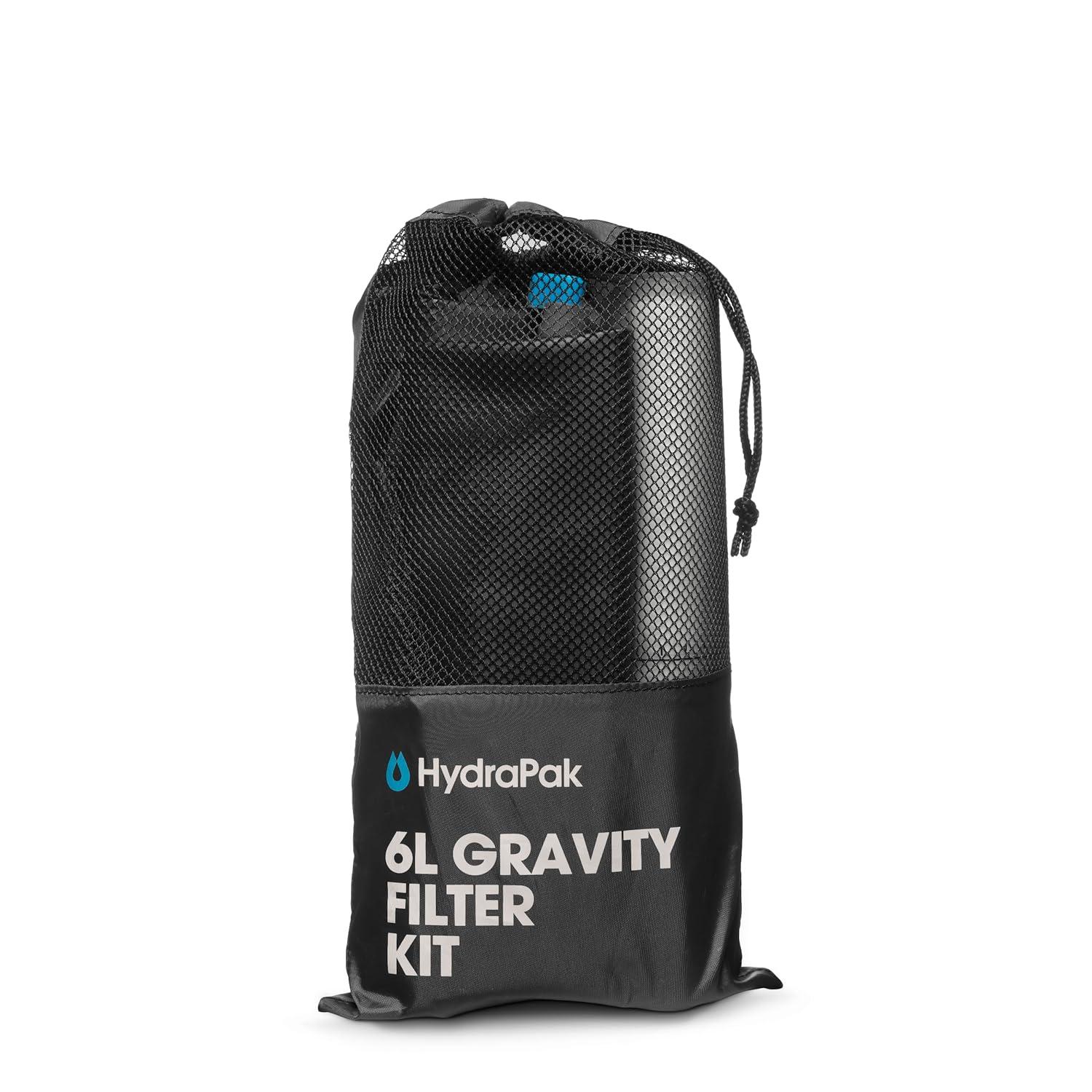 image:imageHydraPak Seeker 6L Gravity Filter Kit Dual Bag Filtration System Collapsible amp Packable Lightweight HighCapacity BPAFree for Camping Backpacking Emergency PreparednessMammoth Grey Clear