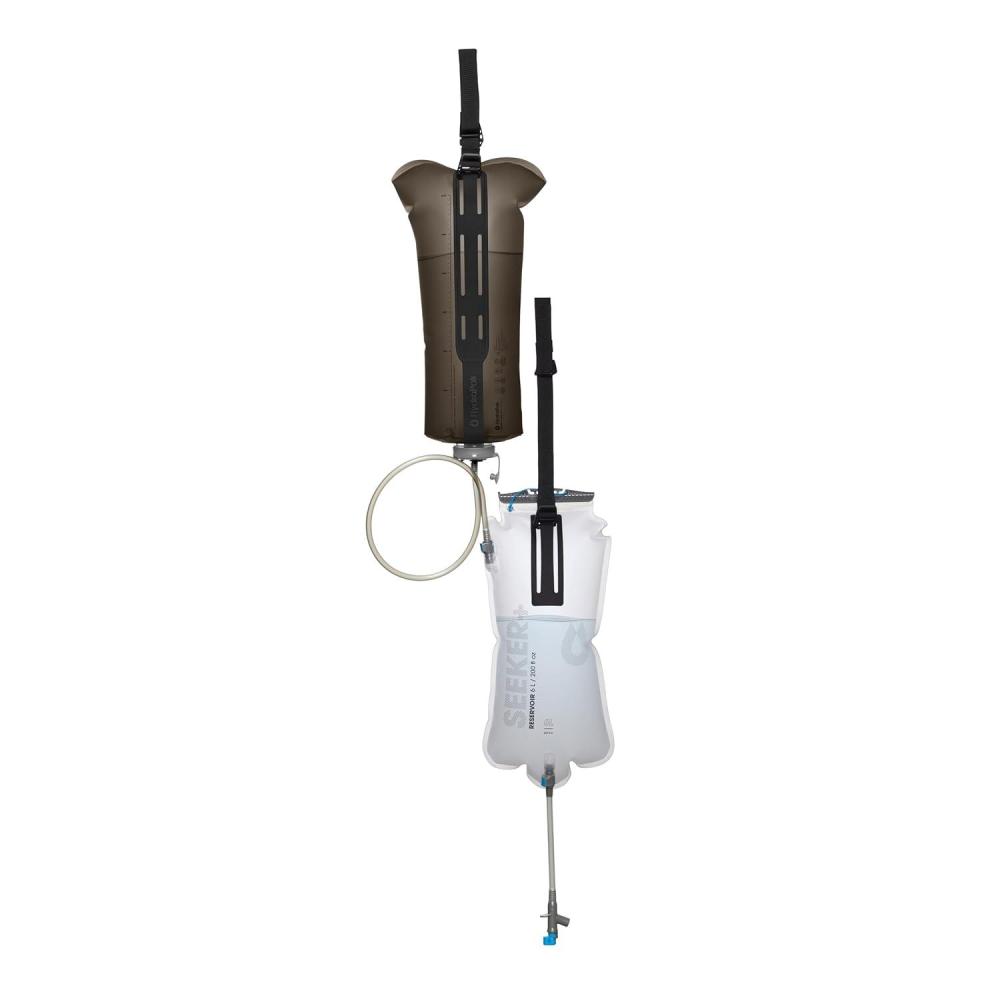 image:imageHydraPak Seeker 6L Gravity Filter Kit  Dual Bag Filtration System Collapsible amp Packable Lightweight HighCapacity BPAFree  for Camping Backpacking Emergency PreparednessMammoth Grey  Clear