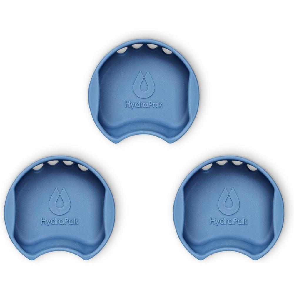 image:imageHydraPak Watergate Wide Mouth Splash Guard BPA amp PVC Free Fits Most Wide Mouth BottlesBay Blue 3Pack