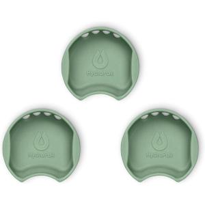 HydraPak Watergate Wide Mouth Splash Guard – BPA & PVC Free – Fits Most Wide Mouth Bottles(Aspen Green 3-Pack)